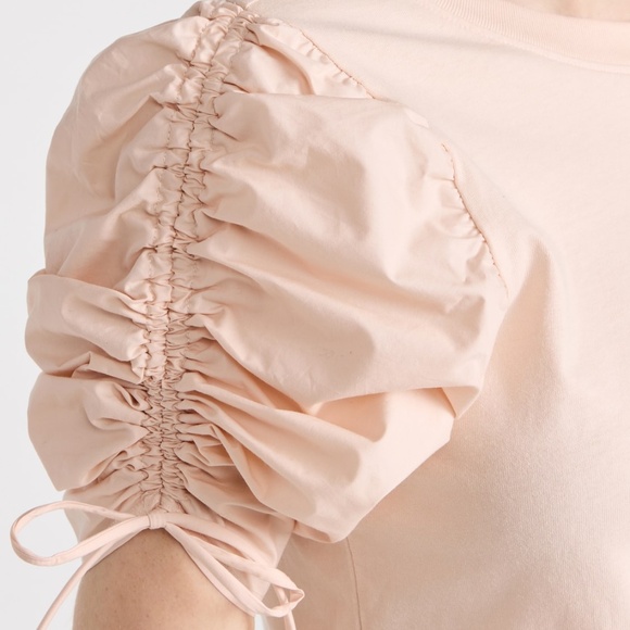 NWT Frame ruched tie sleeve tee S - Picture 3 of 9